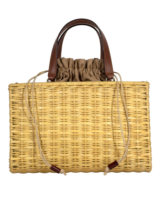 Claudia Basket Bag - Brown