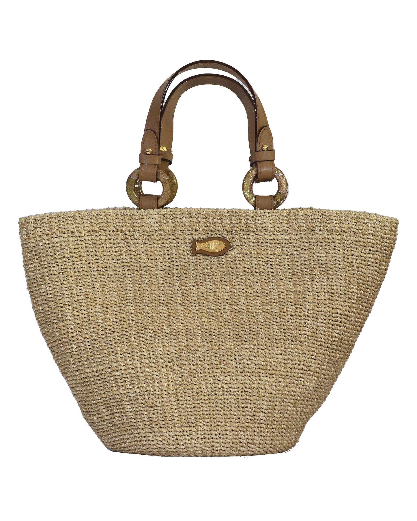 Polly Natural Tote Bag - Brown