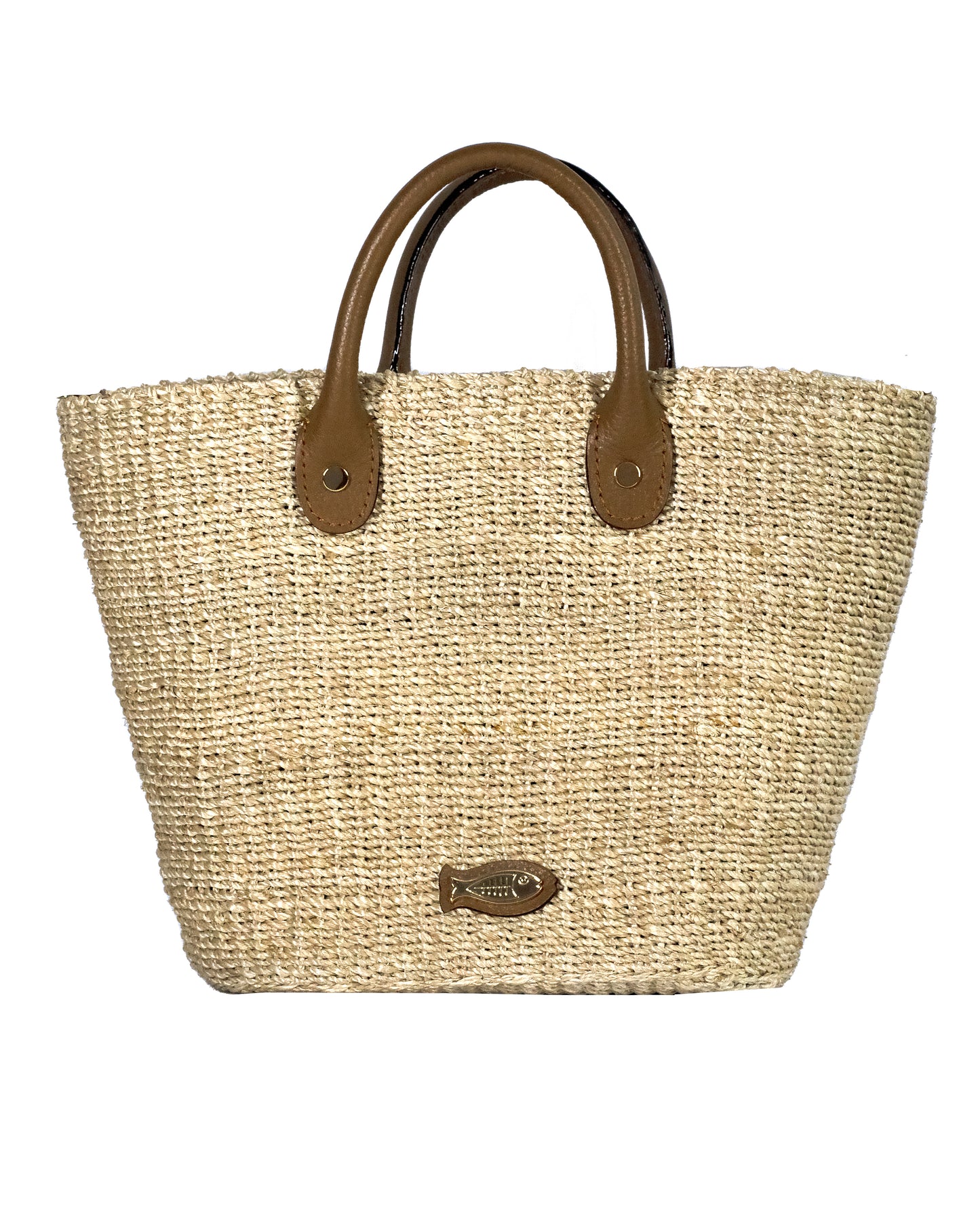 Susan Natural Tote Bag - Brown