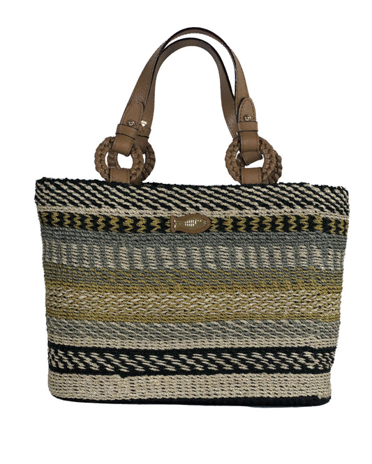 Tanner Tote Bag - Multicolor Green