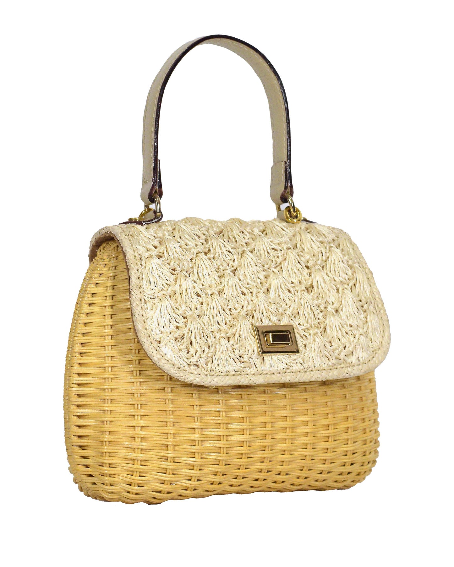 Aria Mini Wicker Bag -Natural