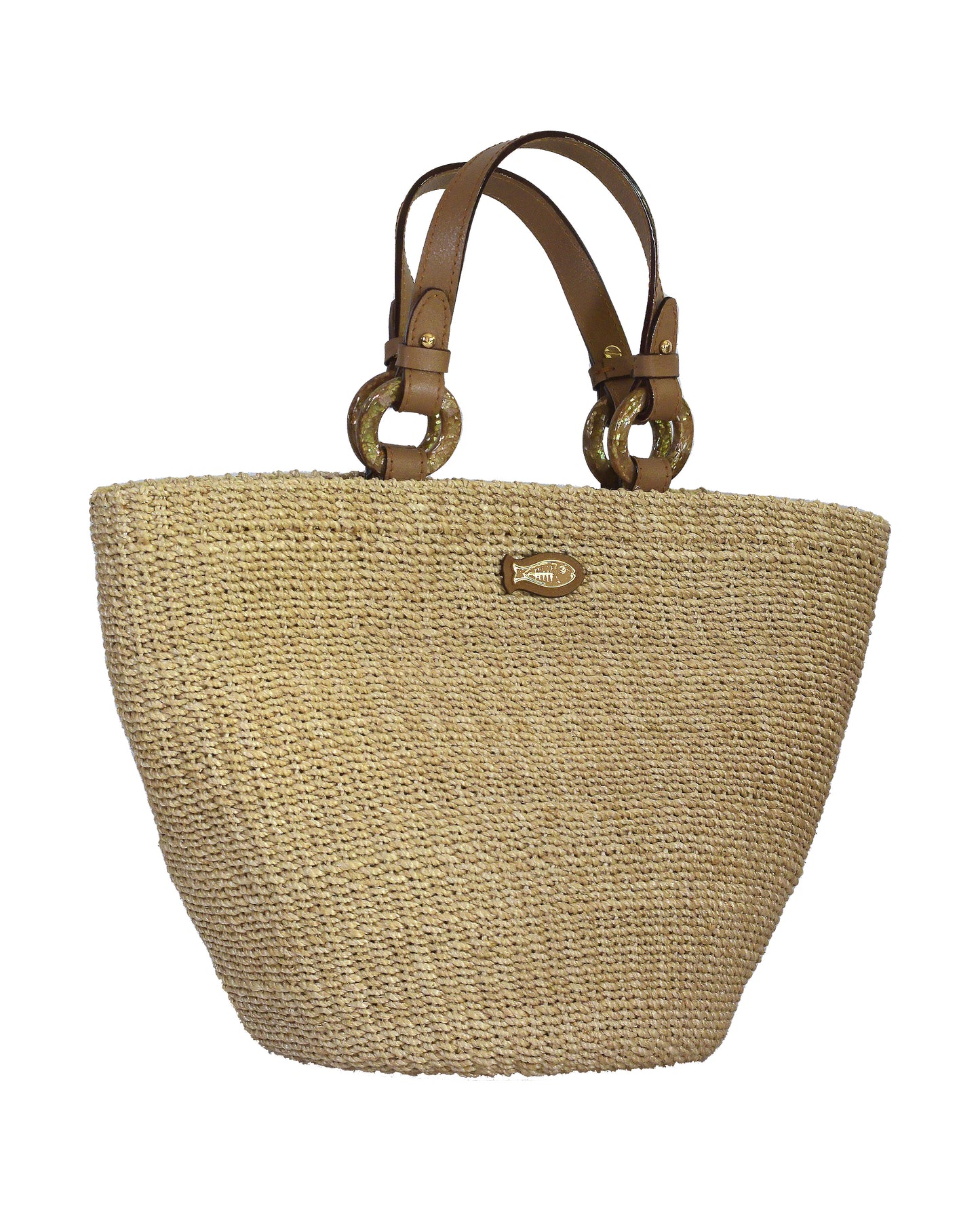 Polly Natural Tote Bag - Brown