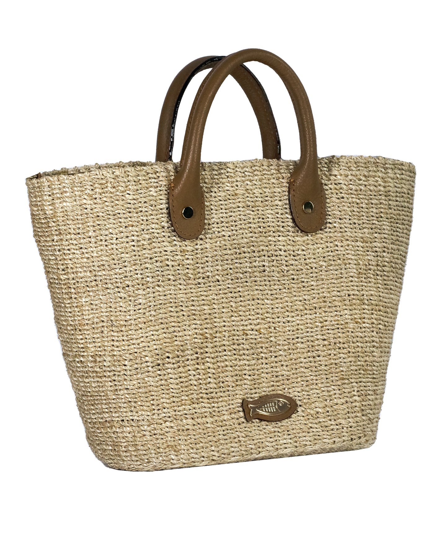 Susan Natural Tote Bag - Brown