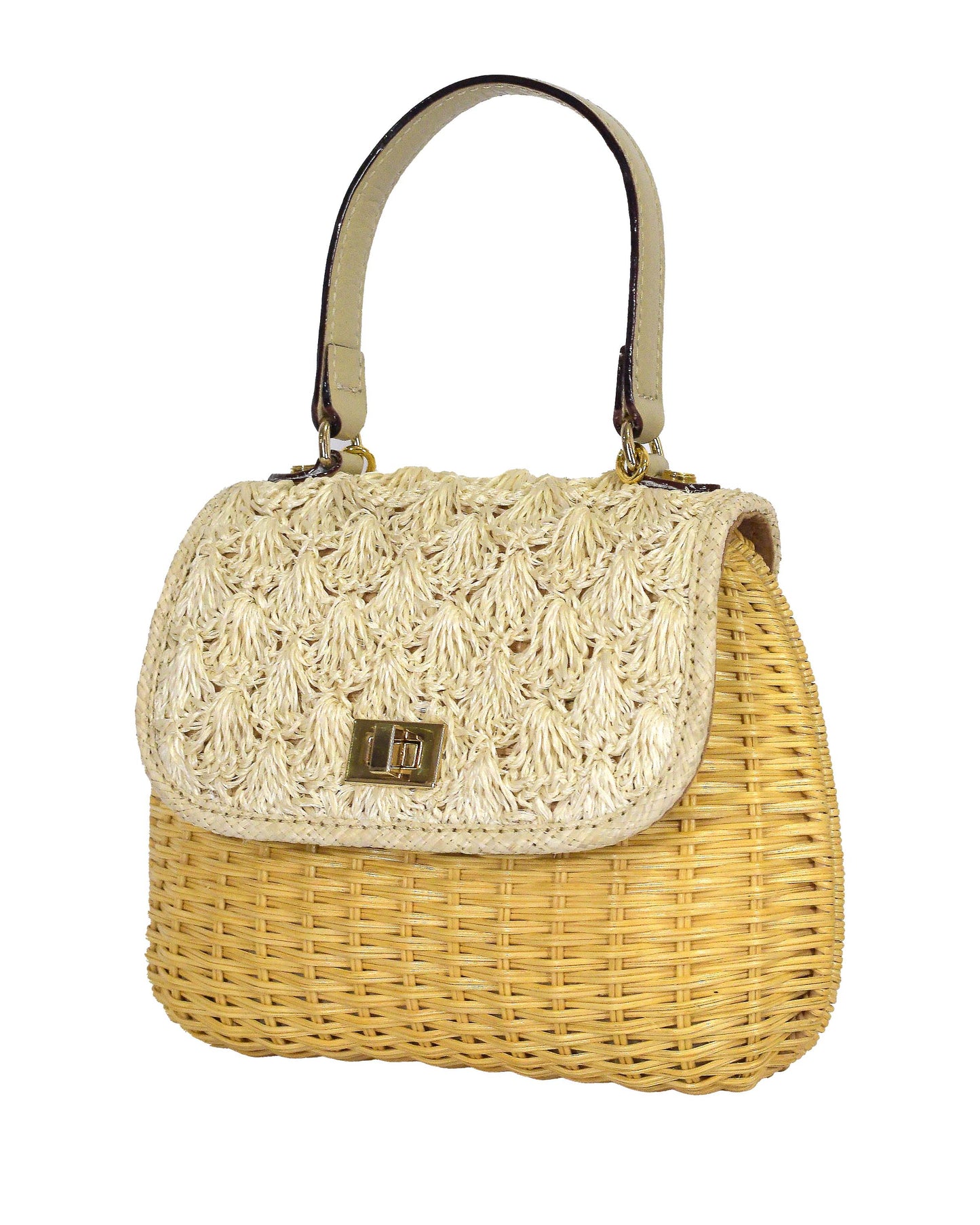 Aria Mini Wicker Bag -Natural