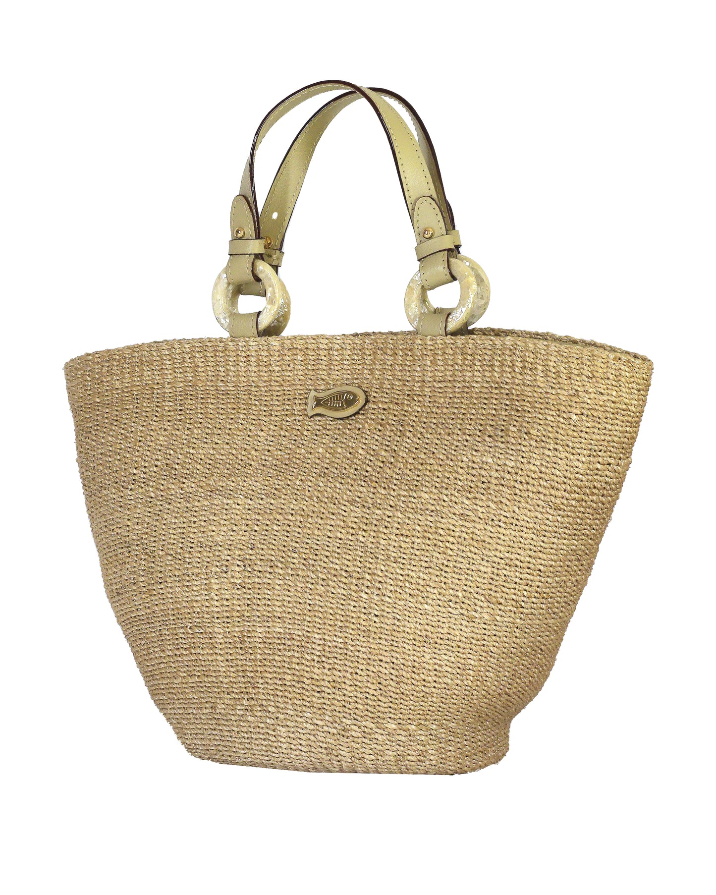 Polly Natural Tote Bag - Olive