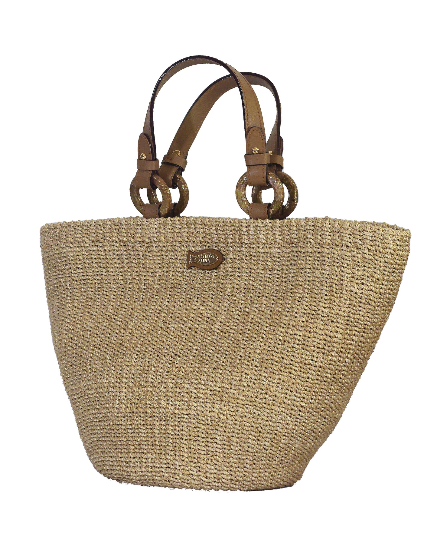 Polly Natural Tote Bag - Brown