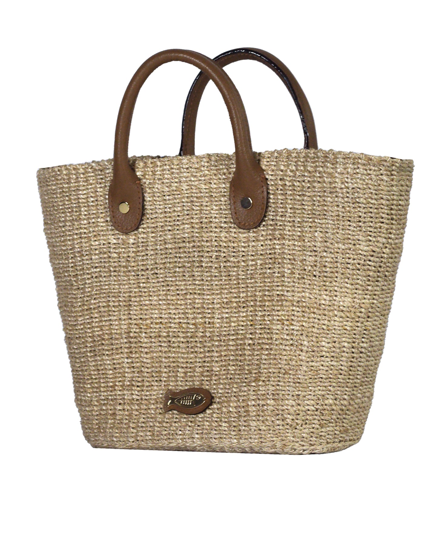 Susan Natural Tote Bag - Brown