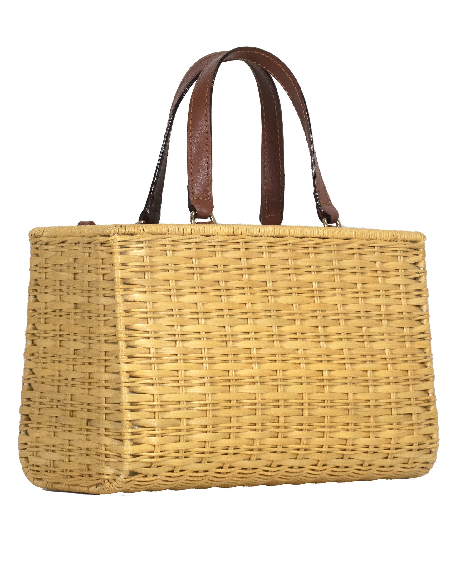 Claudia Basket Bag - Brown