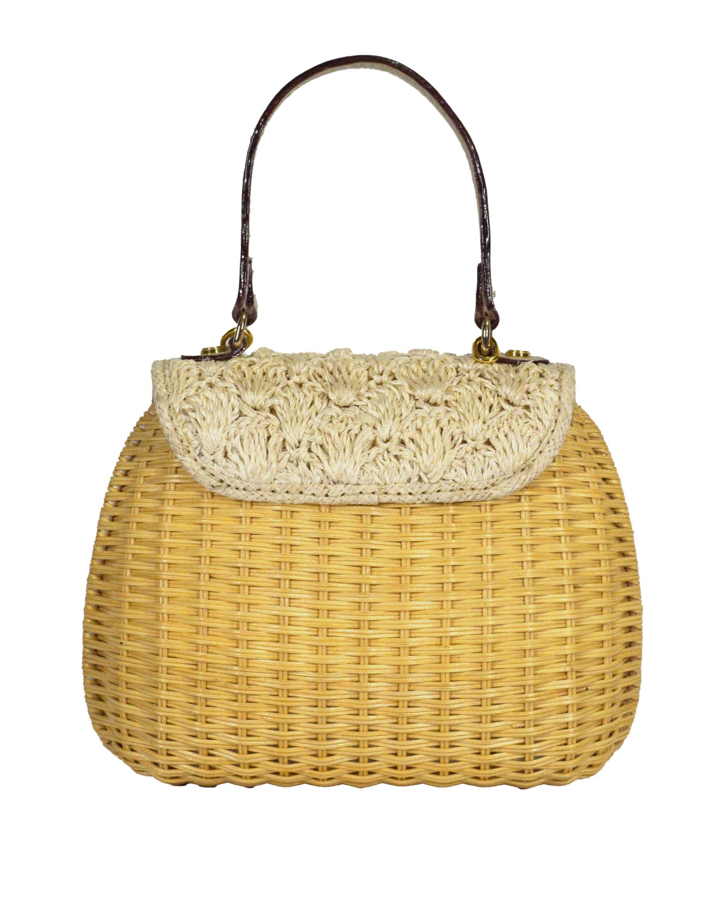 Aria Mini Wicker Bag -Natural