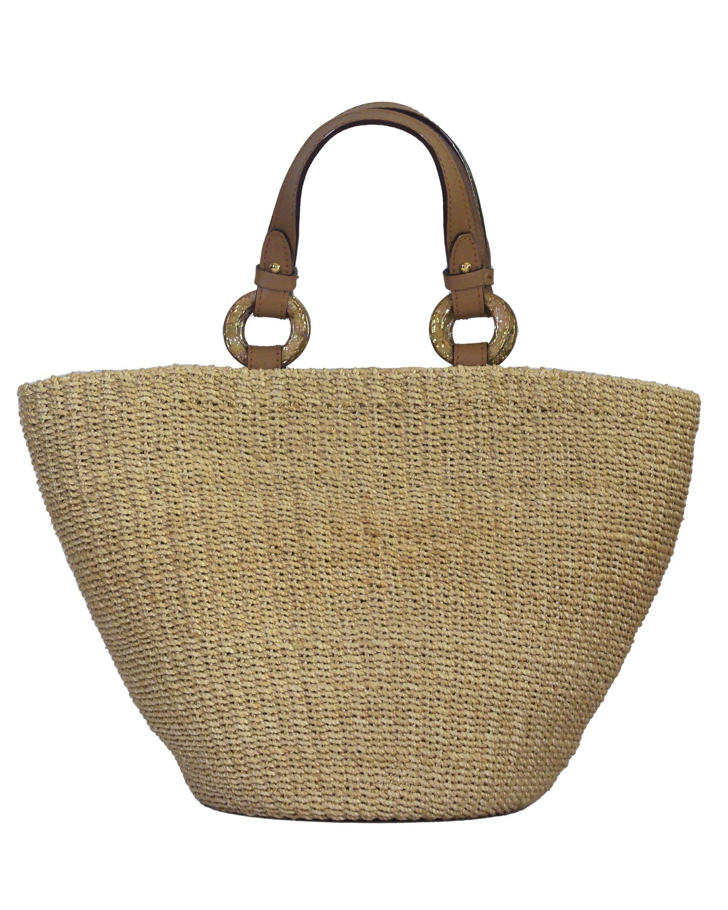 Polly Natural Tote Bag - Brown