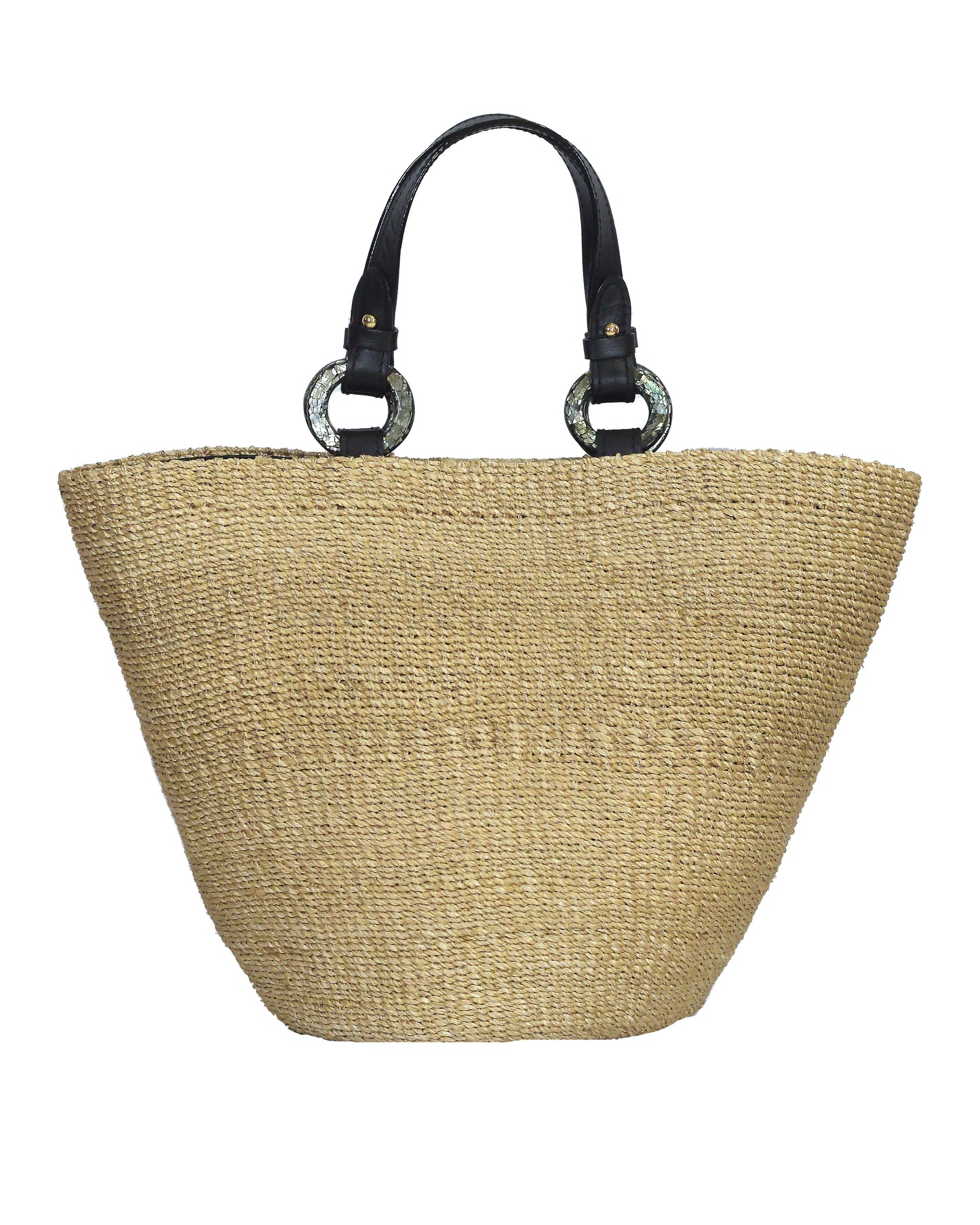 Polly Natural Tote Bag - Black