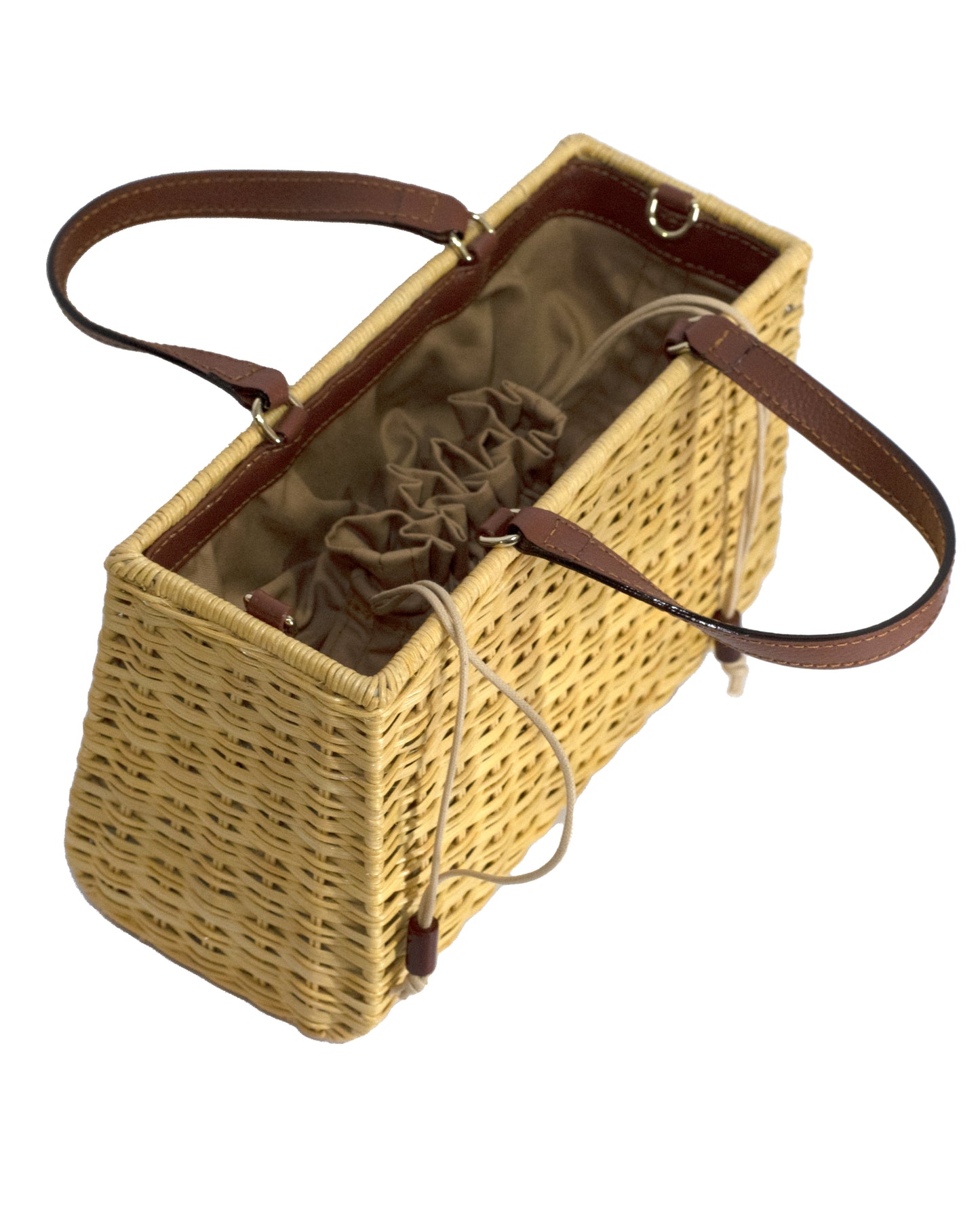 Claudia Basket Bag - Brown