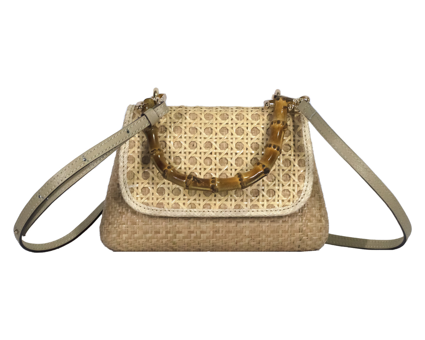 Jean Raffia- Cane Bag