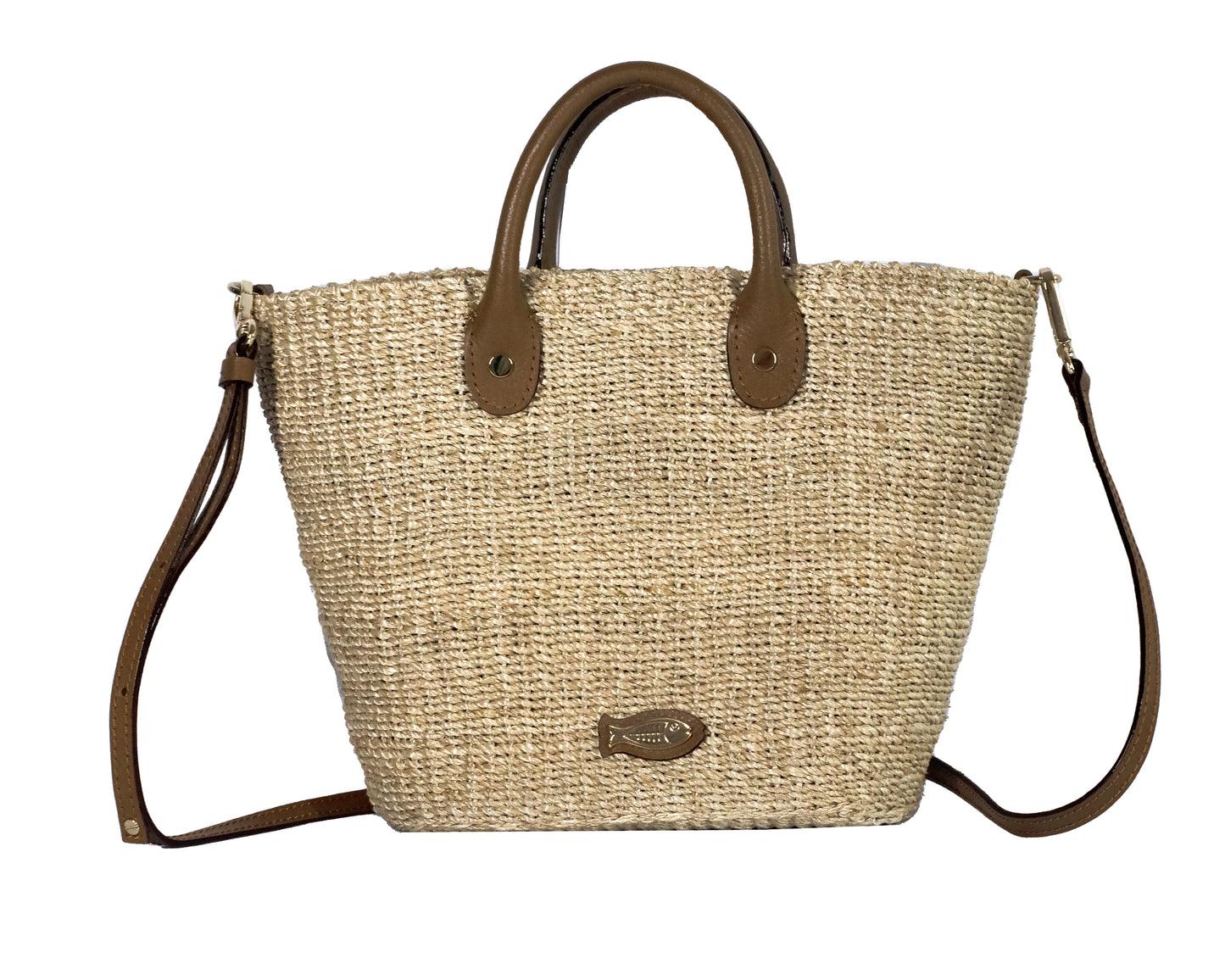 Susan Natural Tote Bag - Brown