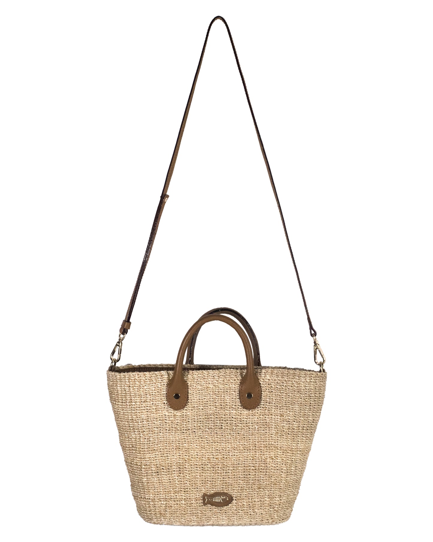 Susan Natural Tote Bag - Brown