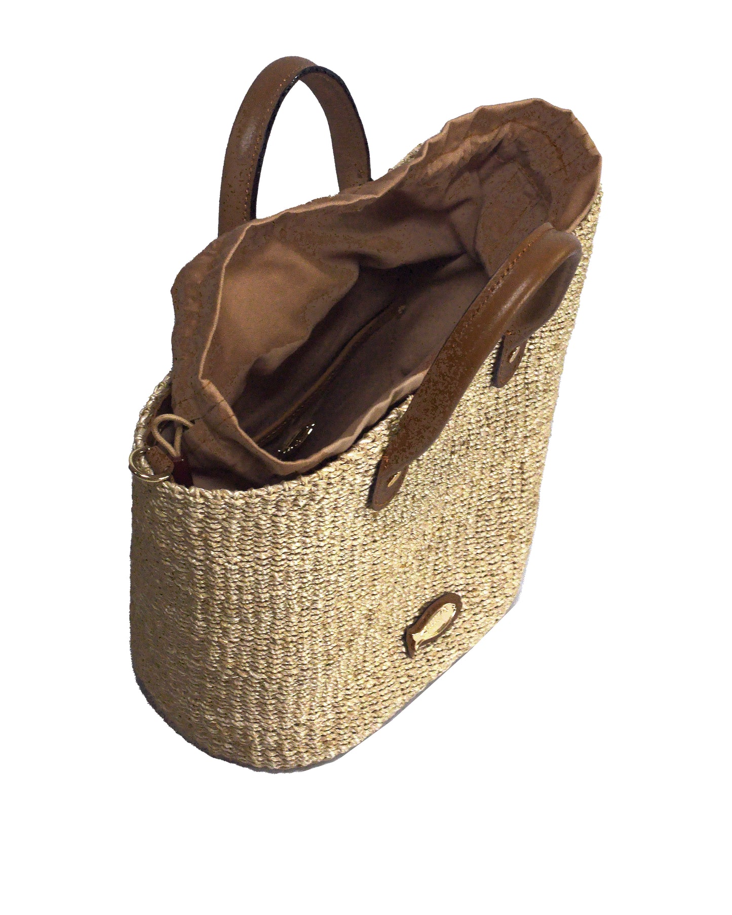 Susan Natural Tote Bag - Brown