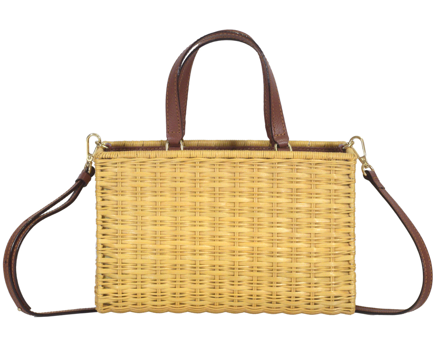 Claudia Basket Bag - Brown