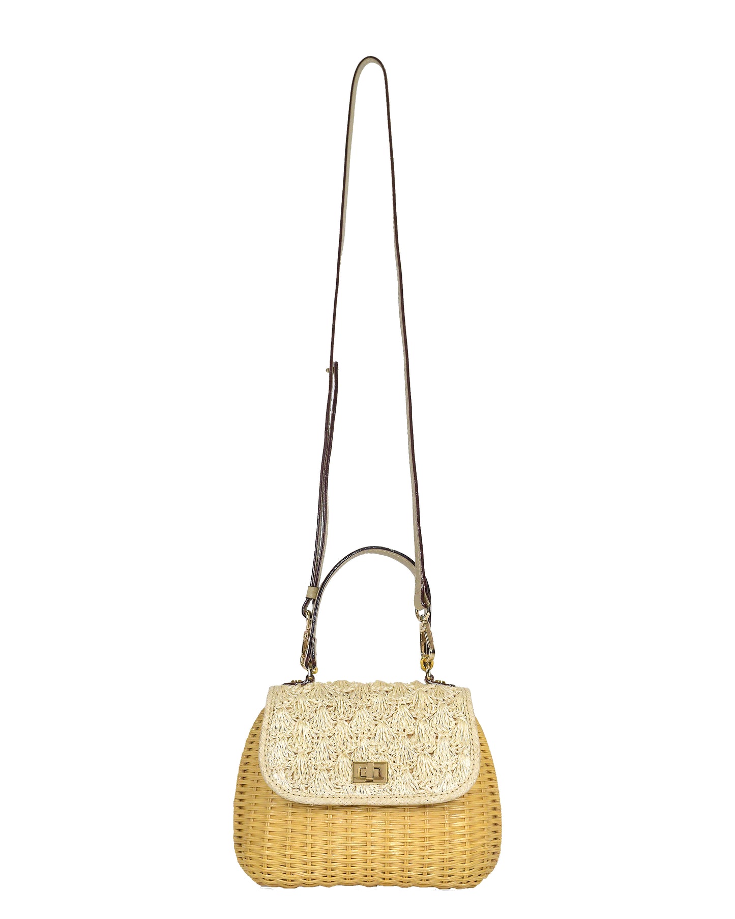 Aria Mini Wicker Bag -Natural