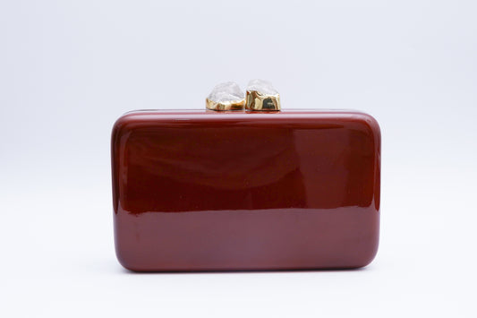 Alie Clutch - Mahogany