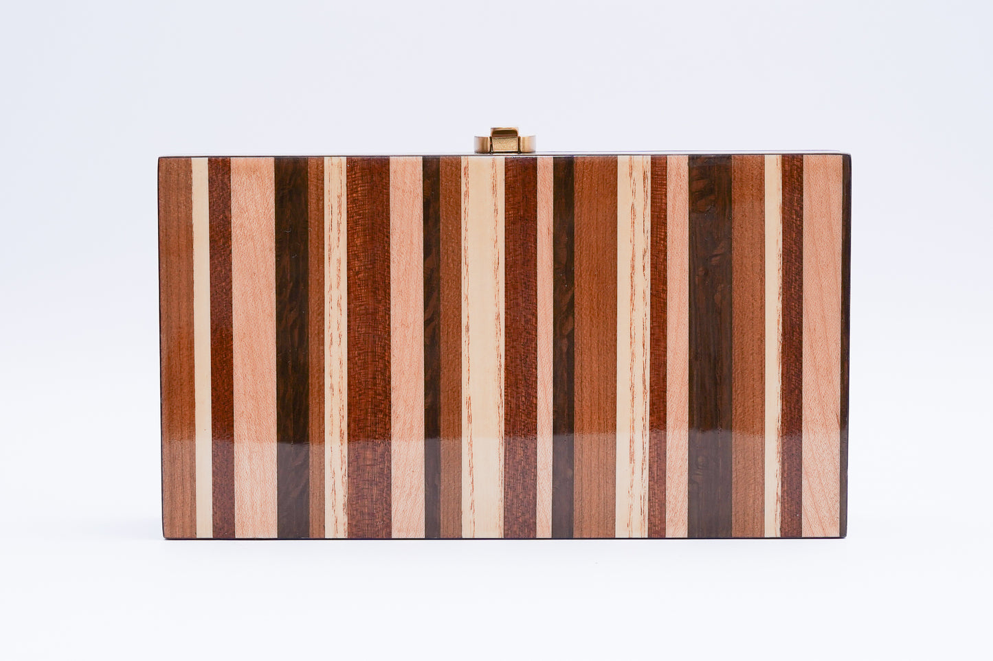 Mela Marquetry Clutch - Multi