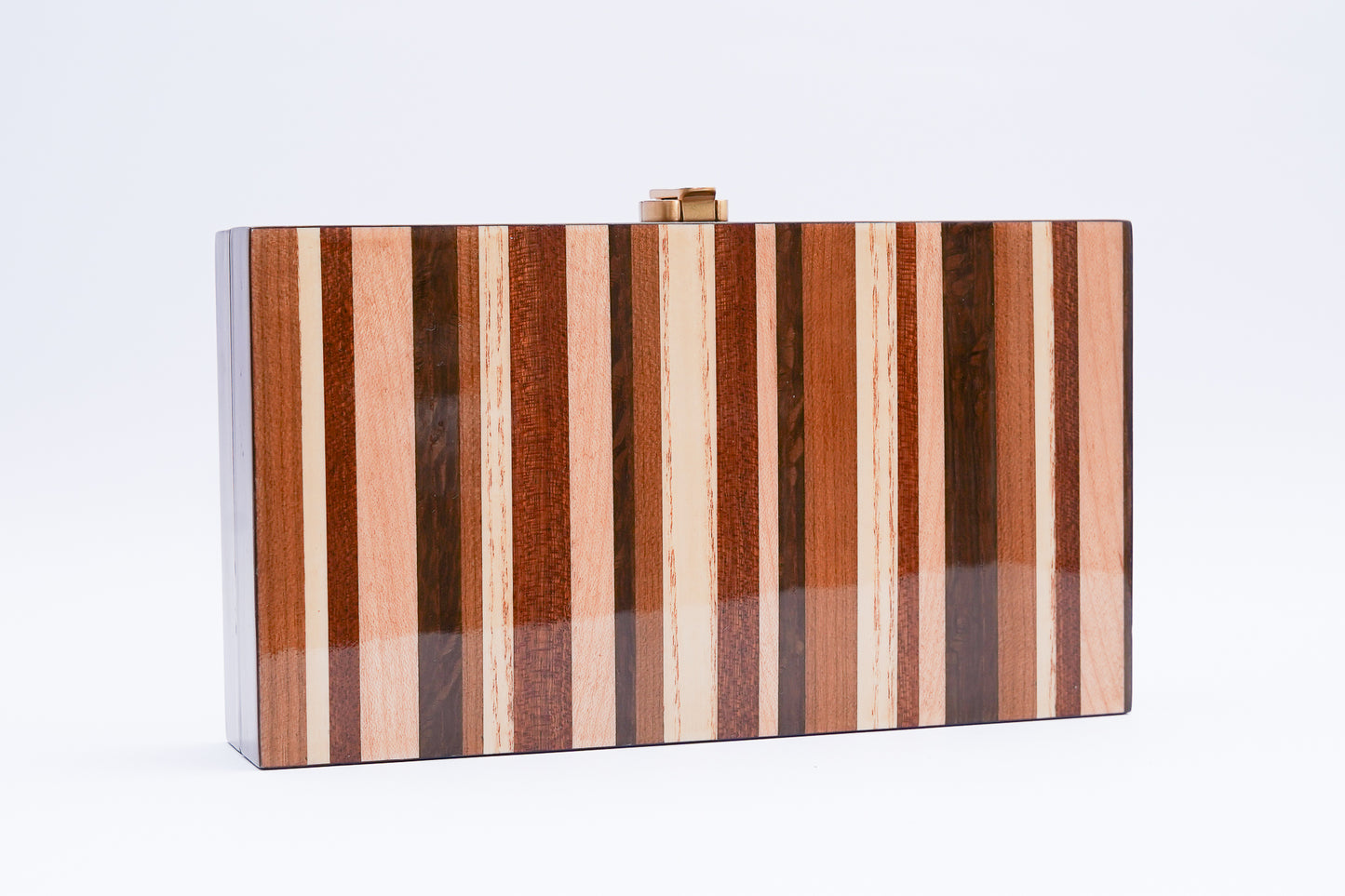 Mela Marquetry Clutch - Multi