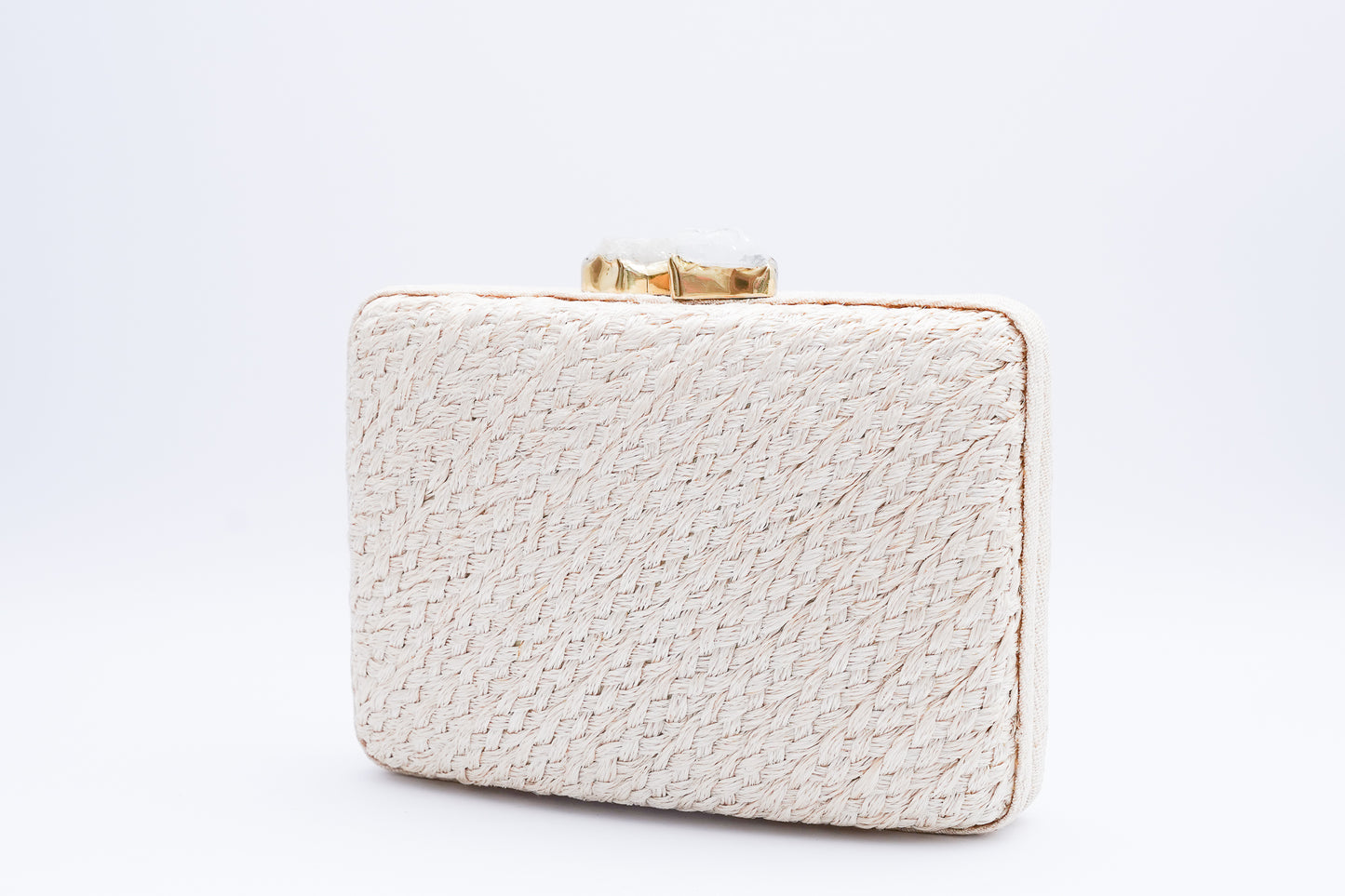 Cassia Clutch - White