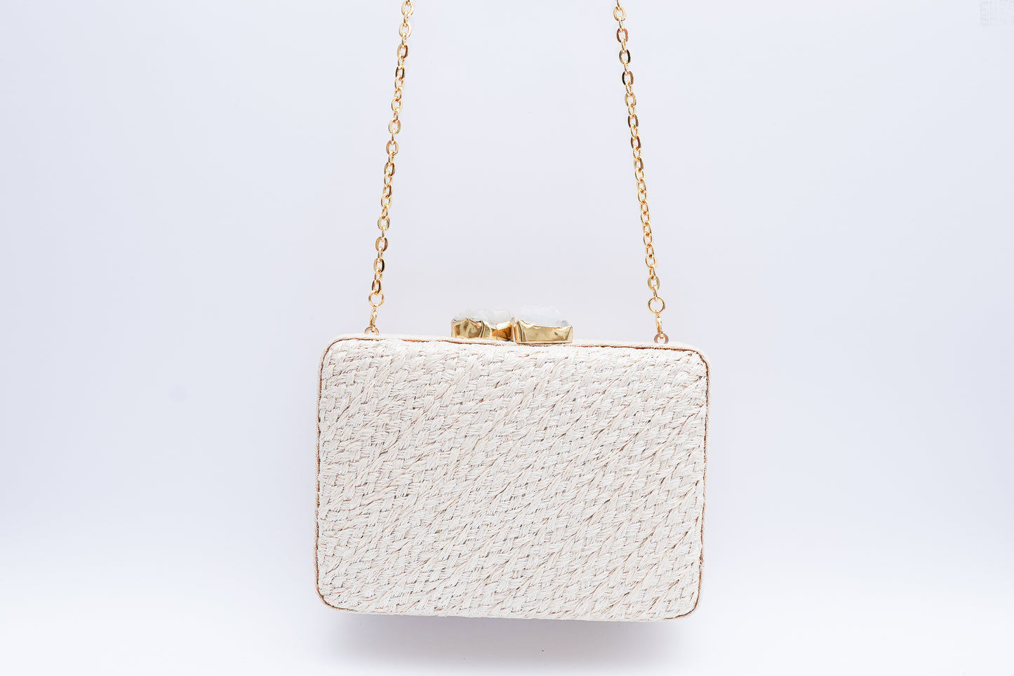 Cassia Clutch - White